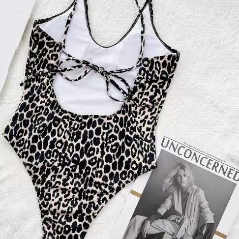Sexy Leopard-Imprimer Bikini à une pièce pour femmes