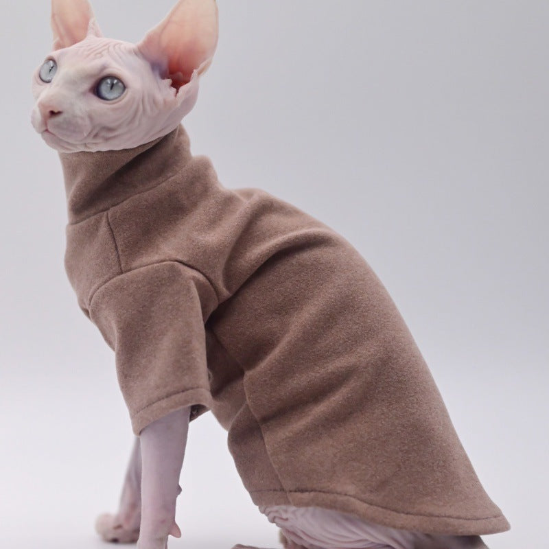 Chaud Sphynx Cat Turteneck Chandails pour chats sans cheveux
