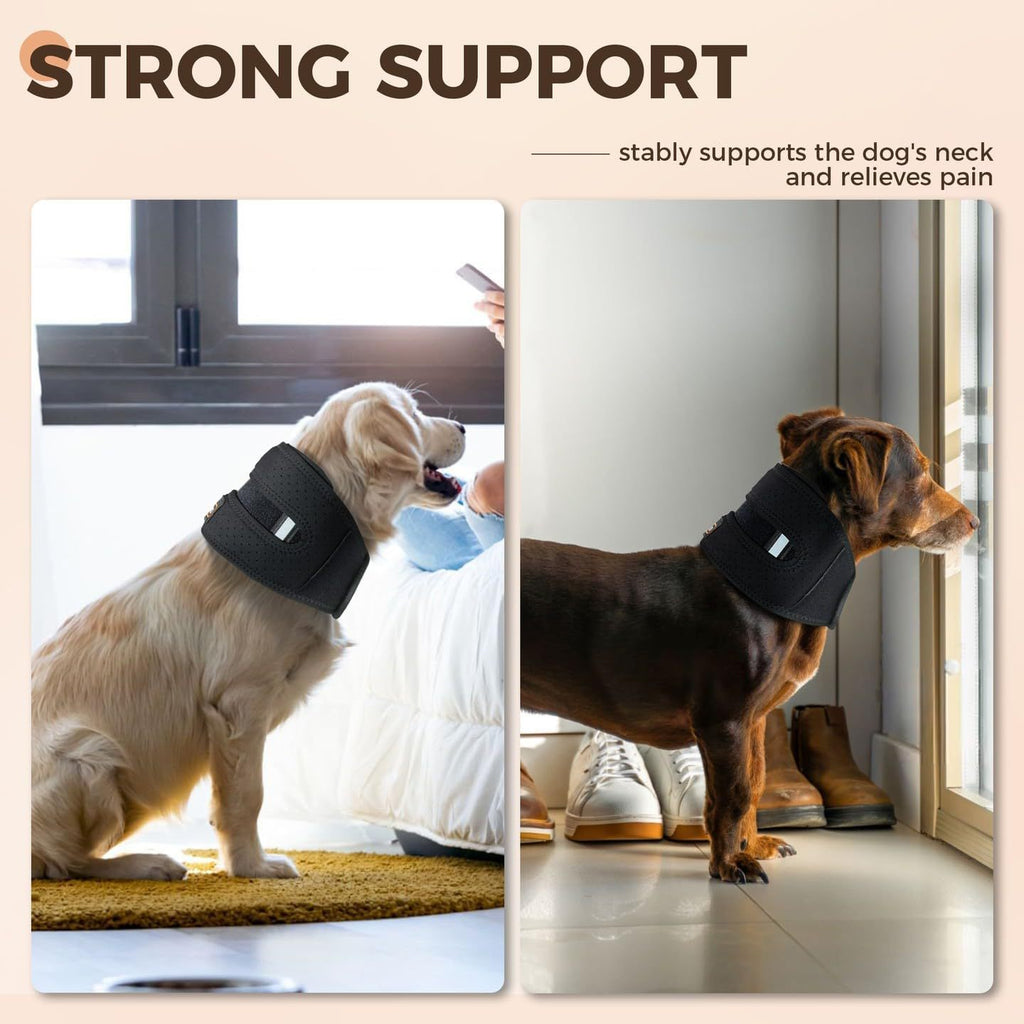 Collier d'animal réglable pour post-chirurgie Stabilité et protection contre les entorses de cou
