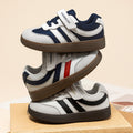 Kids Retro Wide-toe Casual Velcro Sneakers