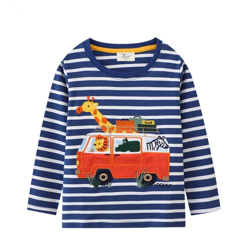 T-shirt à manches longues pour garçons T-shirt à manches longues Style Springautunn