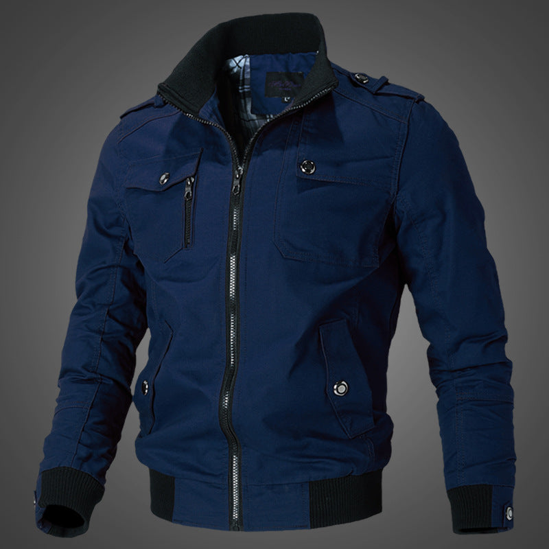 Veste Homme Veste Homme Coréen Casual Homme Stand Collar Printemps et Automne Hommes J