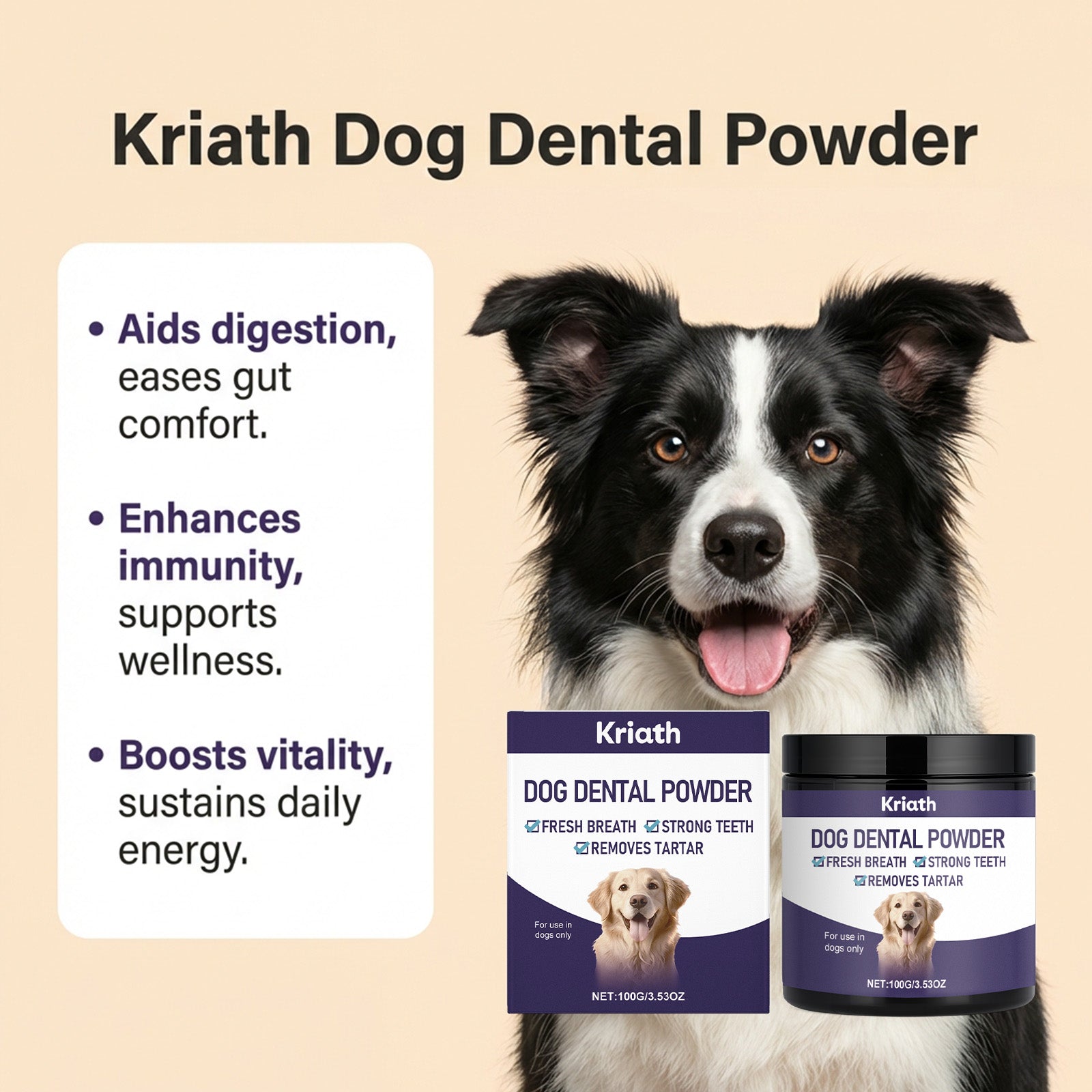 Poudre de fraicheur spécifique au chien