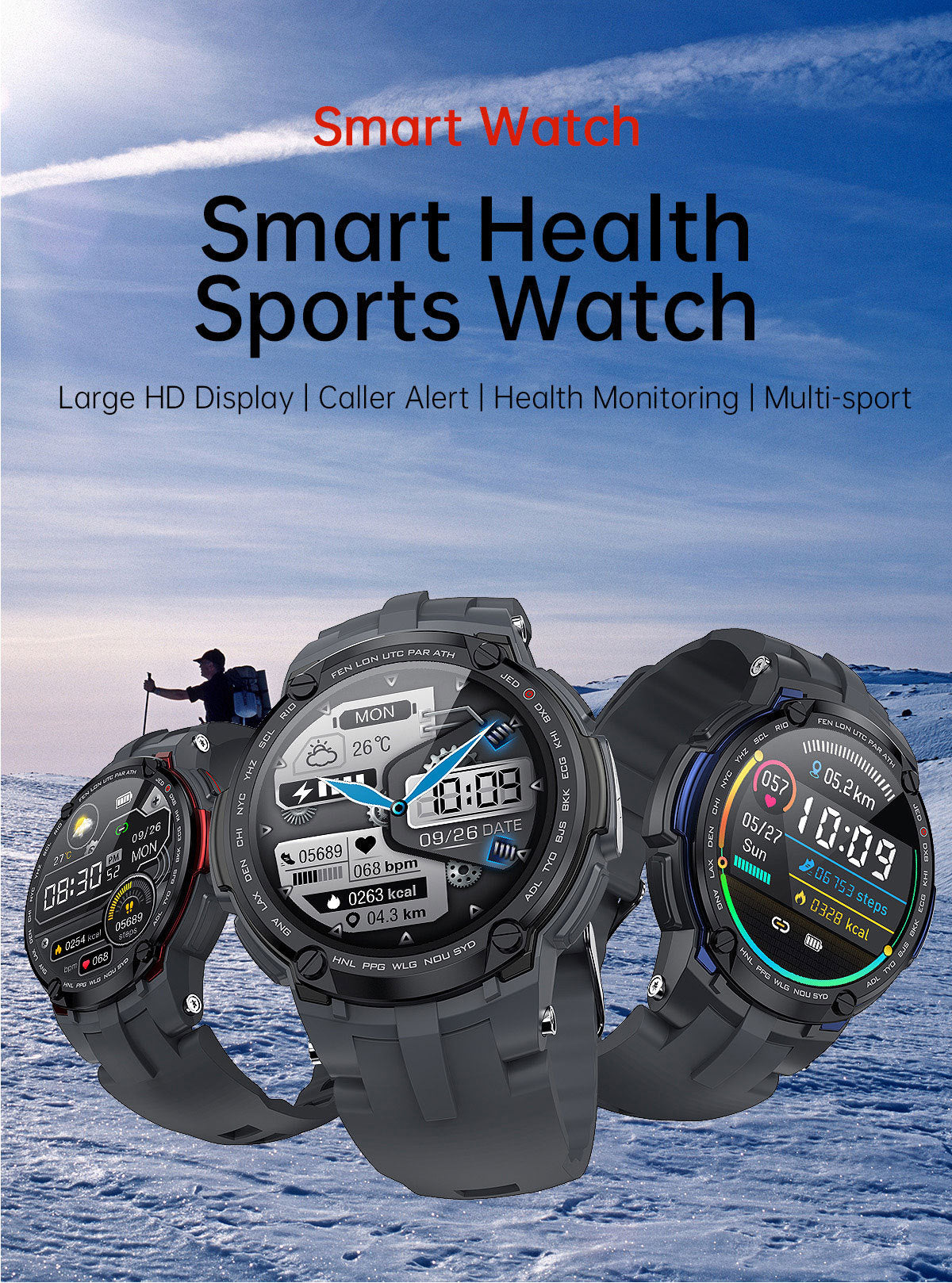 V6 Smart Sports Health Watch Surveillance du sommeil