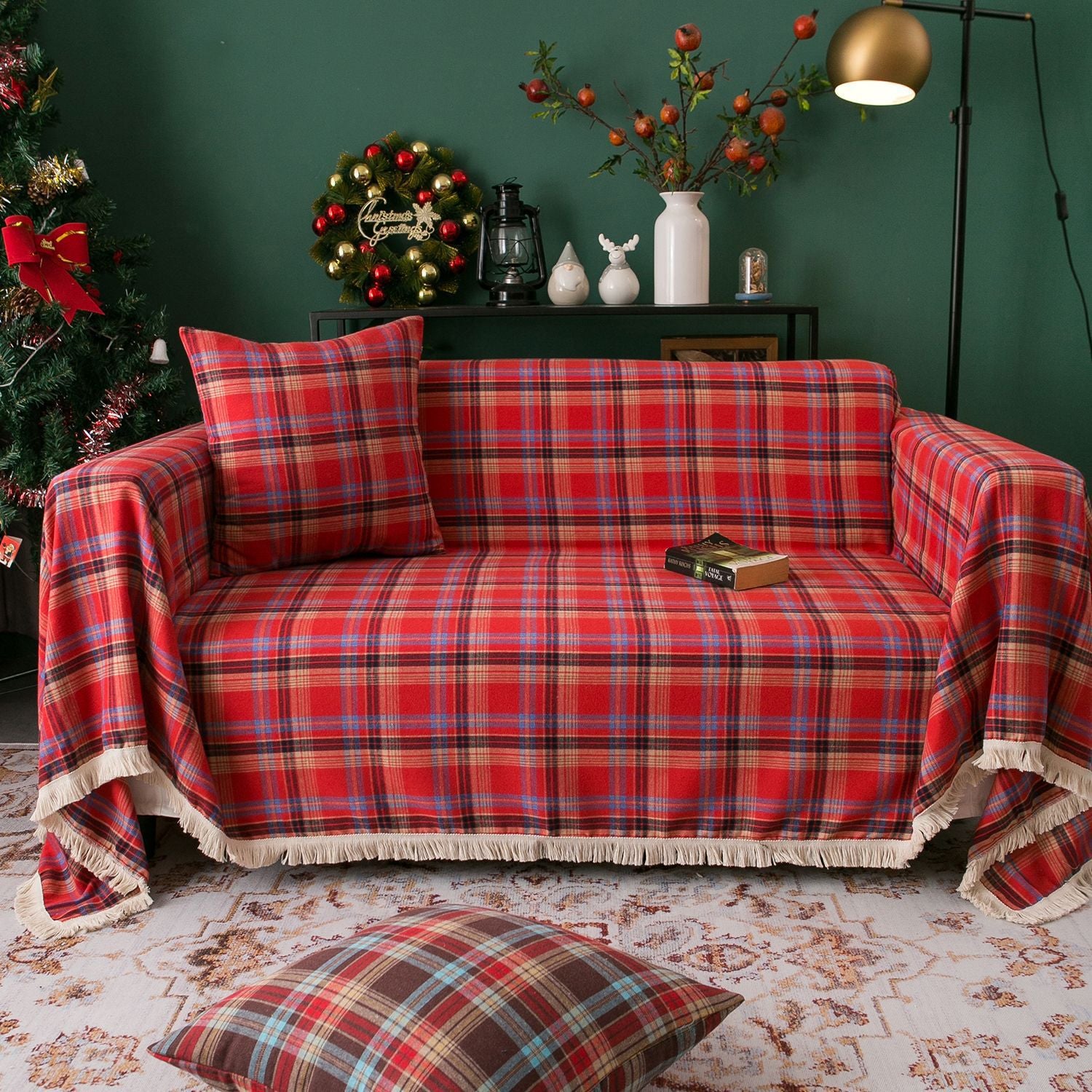 Couverture de canapé multifonctionnelle pour Noël