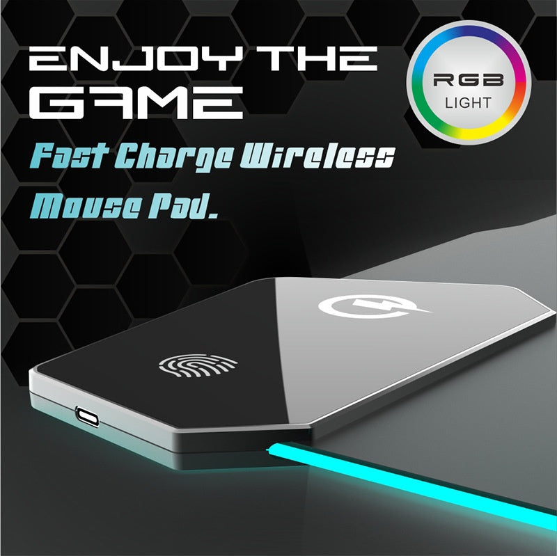Couvercle hydrofuge Interface TYPC Électrique Lumineuse En fait Gaming Mouse Mat