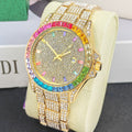 Hip-hop Full-diamond Watch Hommes diamants incrusted Wristwatch Hip-hop