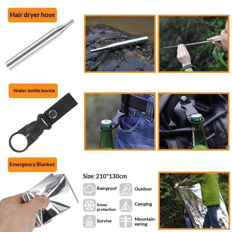 Camping et Outdoor Multi-Functional Survival Tool Kit