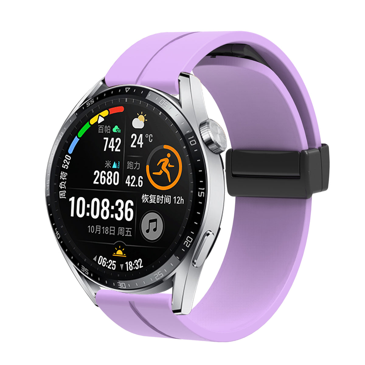 Bracelet magnétique pliant en silicone