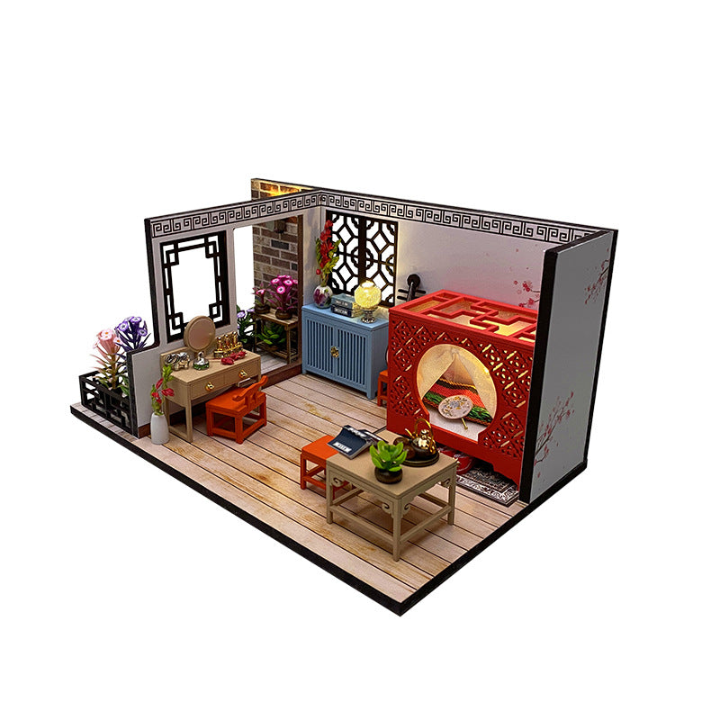 Bricolage Handmade Assemblage Architectural Modèle Scene Toy