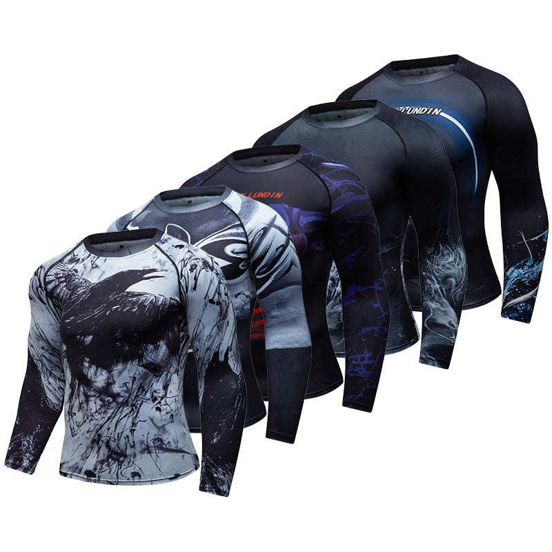 Costume de fitness de course élastique respirant pour hommes