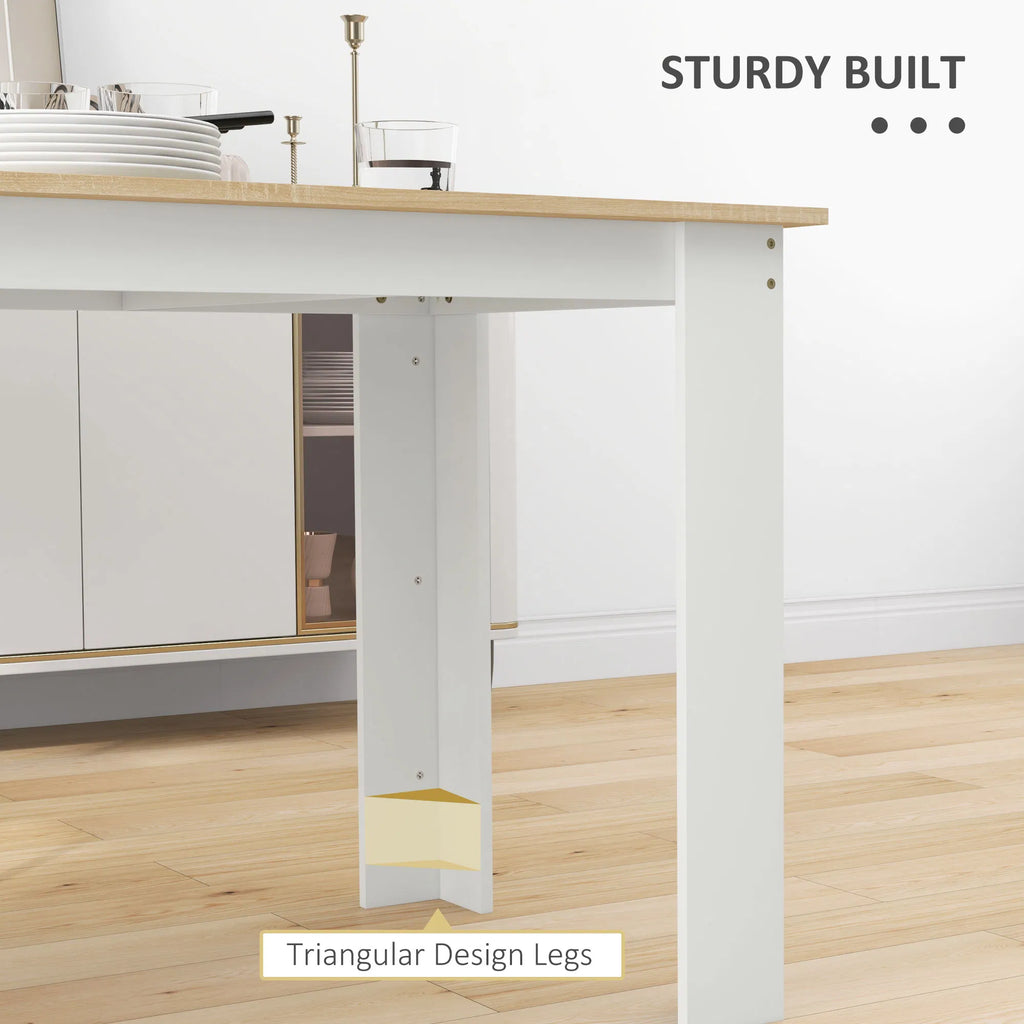 47" Table de cuisine pour 4-6 personnes