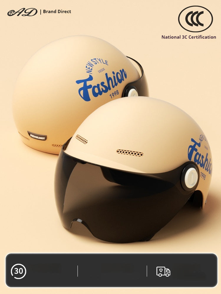 Femmes Quatre Saisons Universal Batterie Voiture Half Casque