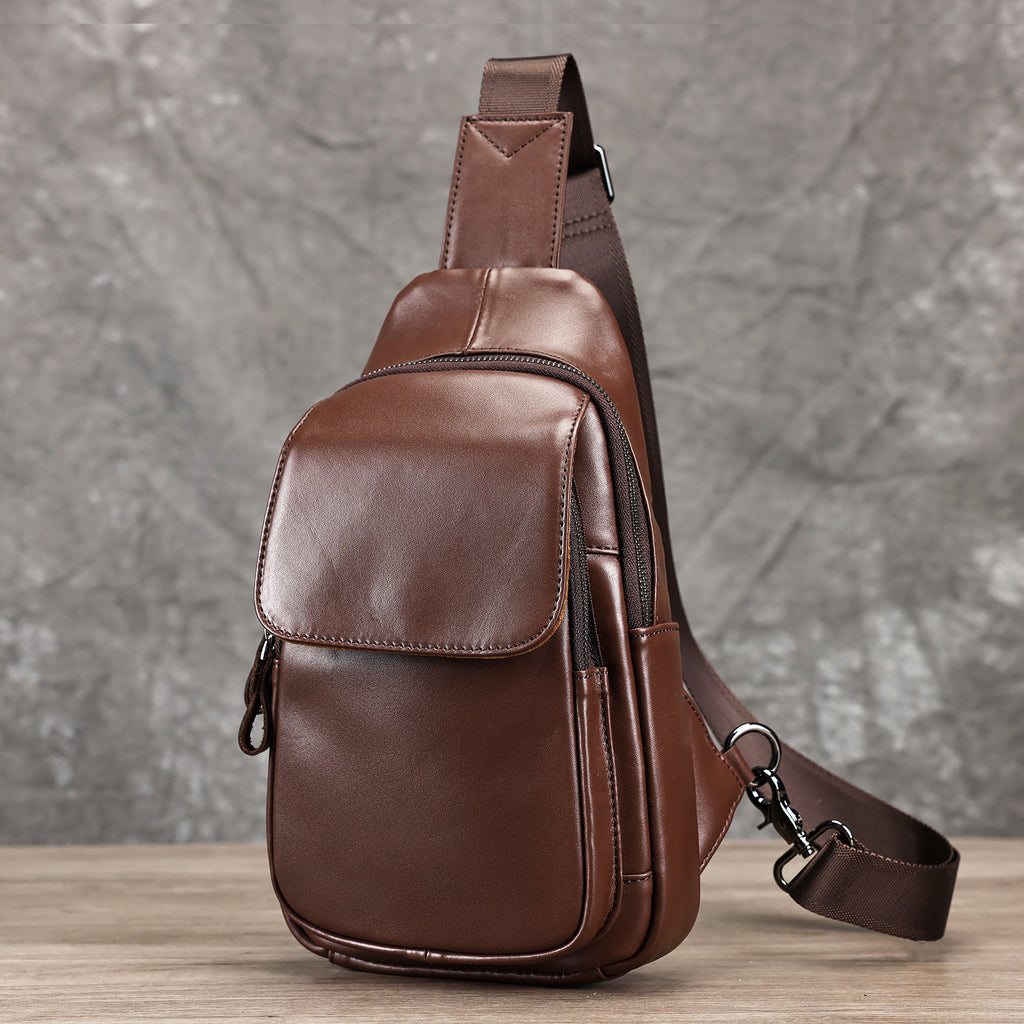 Sac de messager à épaule souple et polyvalent pour hommes