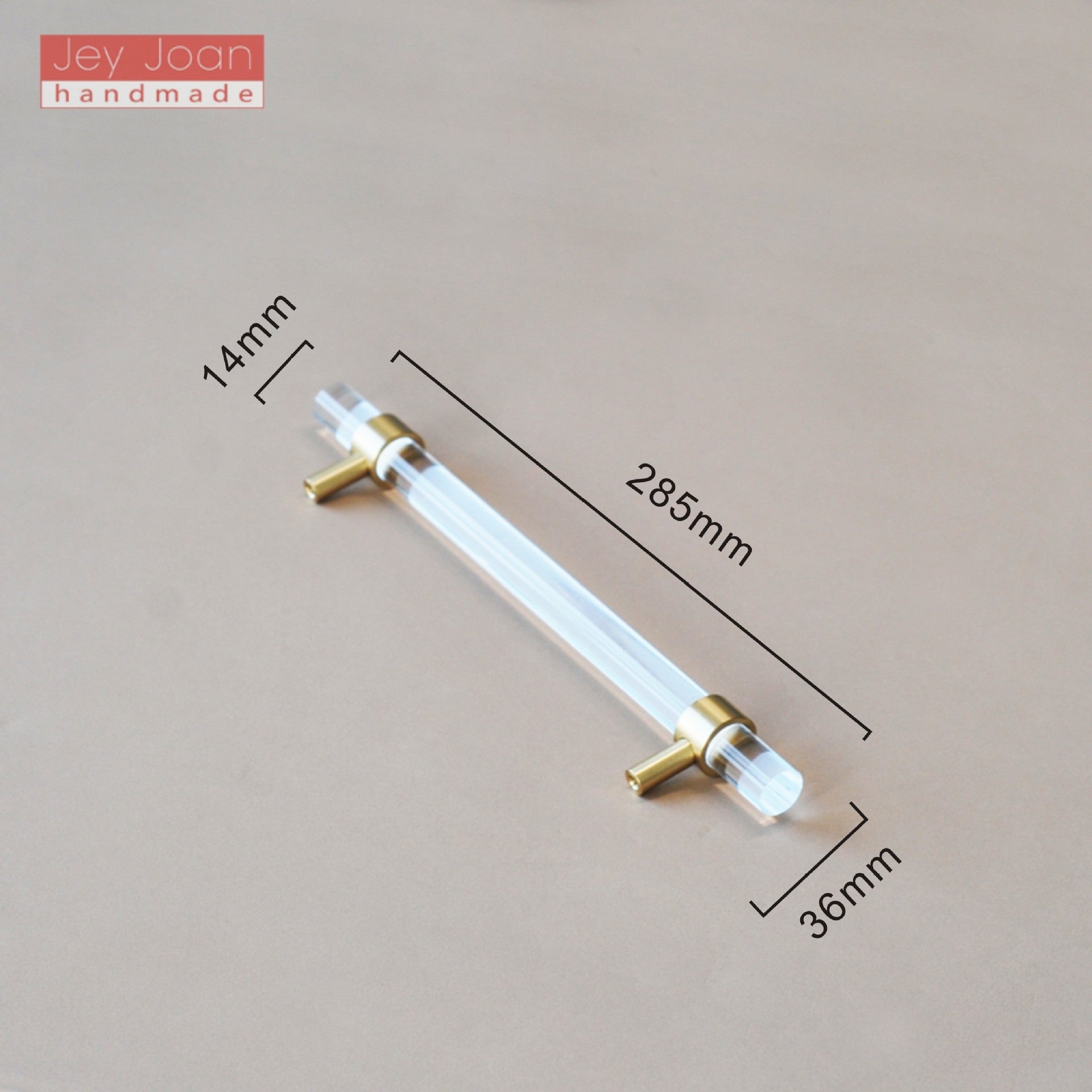 Long manche-brass + acrylique-224 trous clair couleur-1 pièce