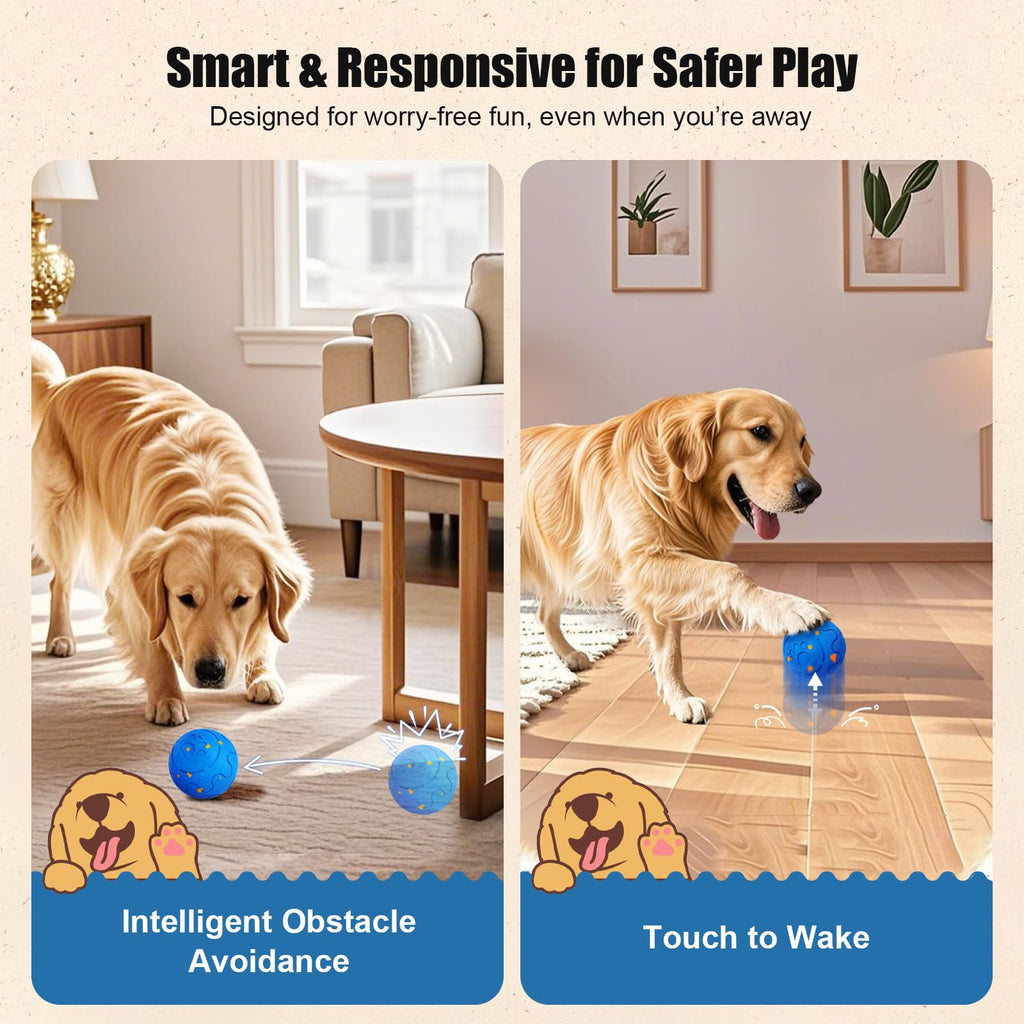 Jouet interactif de boule de chien