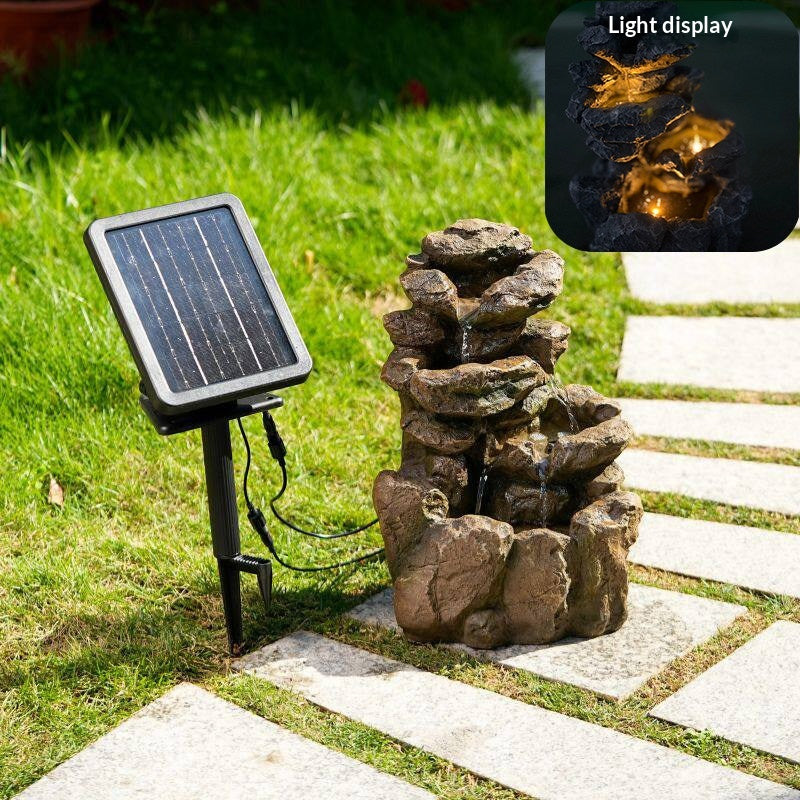 Réservoir de poisson solaire écologique Rockery