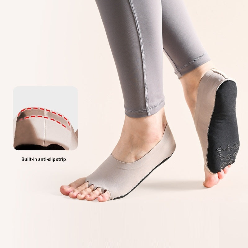 Chaussettes de yoga à pression cinq doigts