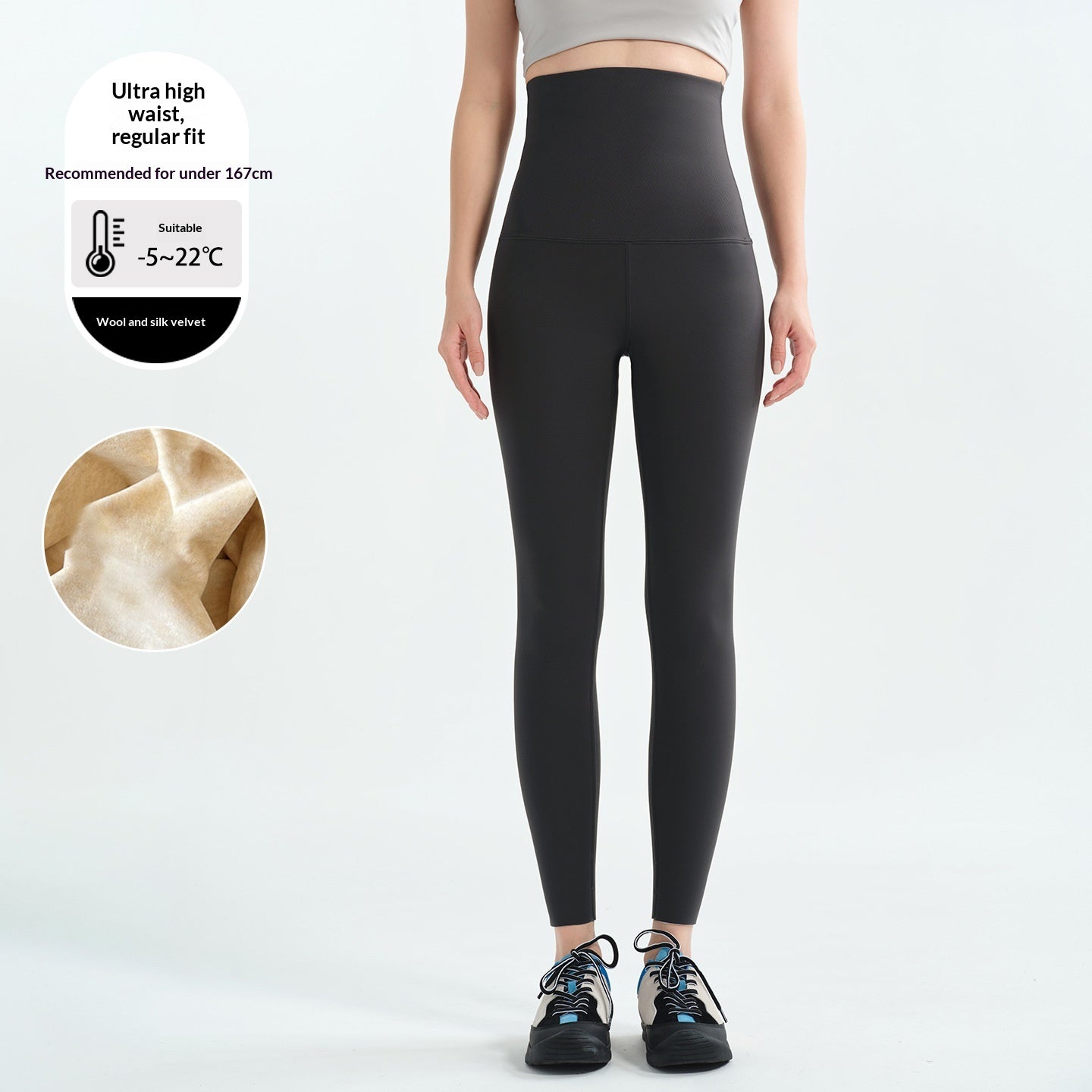 Pantalon de fitness de fitness de tummy-control élevé