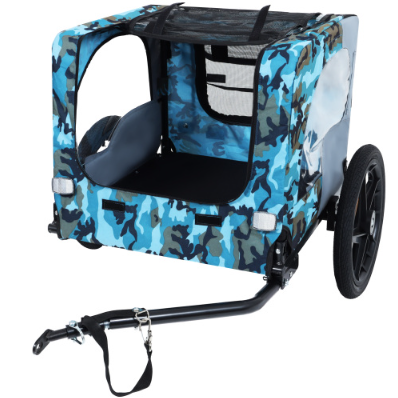 Remorque de vélo pour animaux de compagnie robuste Utdoor avec tout terrain de 16 pouces Roues & universelles
