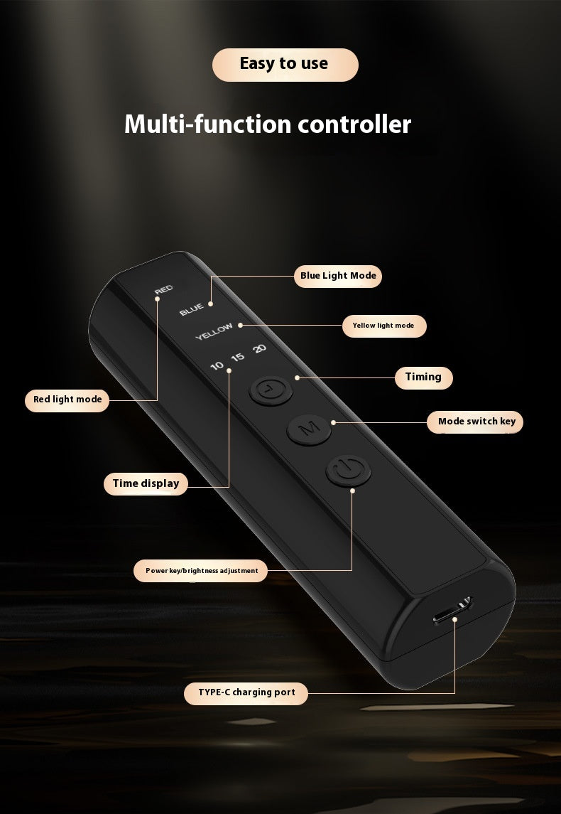 Modèle français Silicone Photon Masque Instrument LED lampe