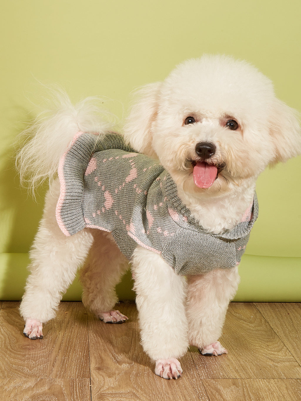 Petit chien sweater Hoodies Robe Hiver tricot mignon vêtements coeur Puppy vêtements