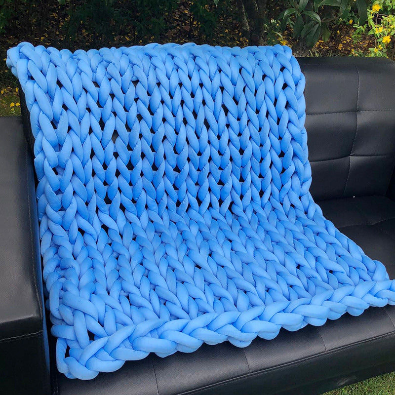 Frontière populaire Main tissé Ultra épais Woolen Blanket