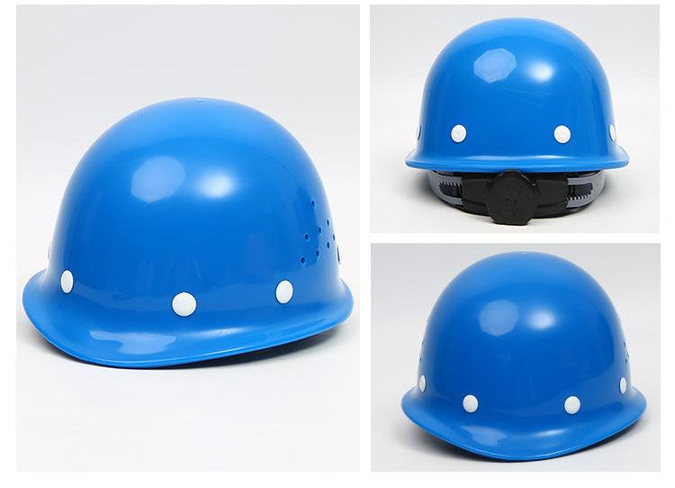Type d'acier en verre Casque respirant Construction Site Épaisseur Casque anti-smashing