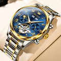 Montre mécanique polyvalente et étanche pour hommes