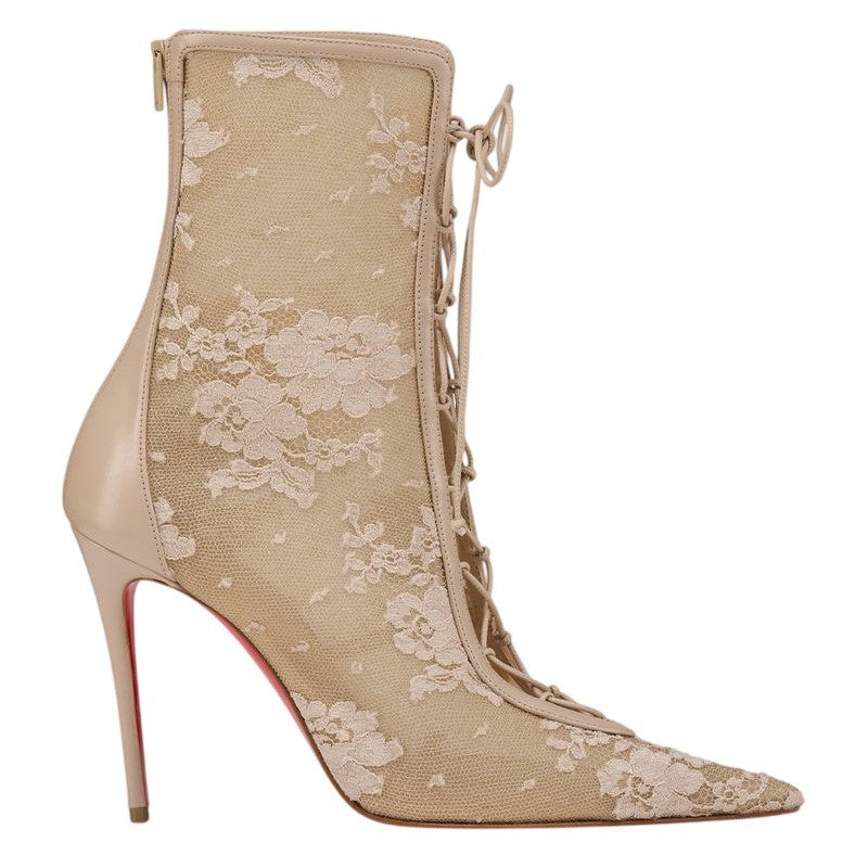 Sexy Sheer Bottes en dentelle à talons hauts