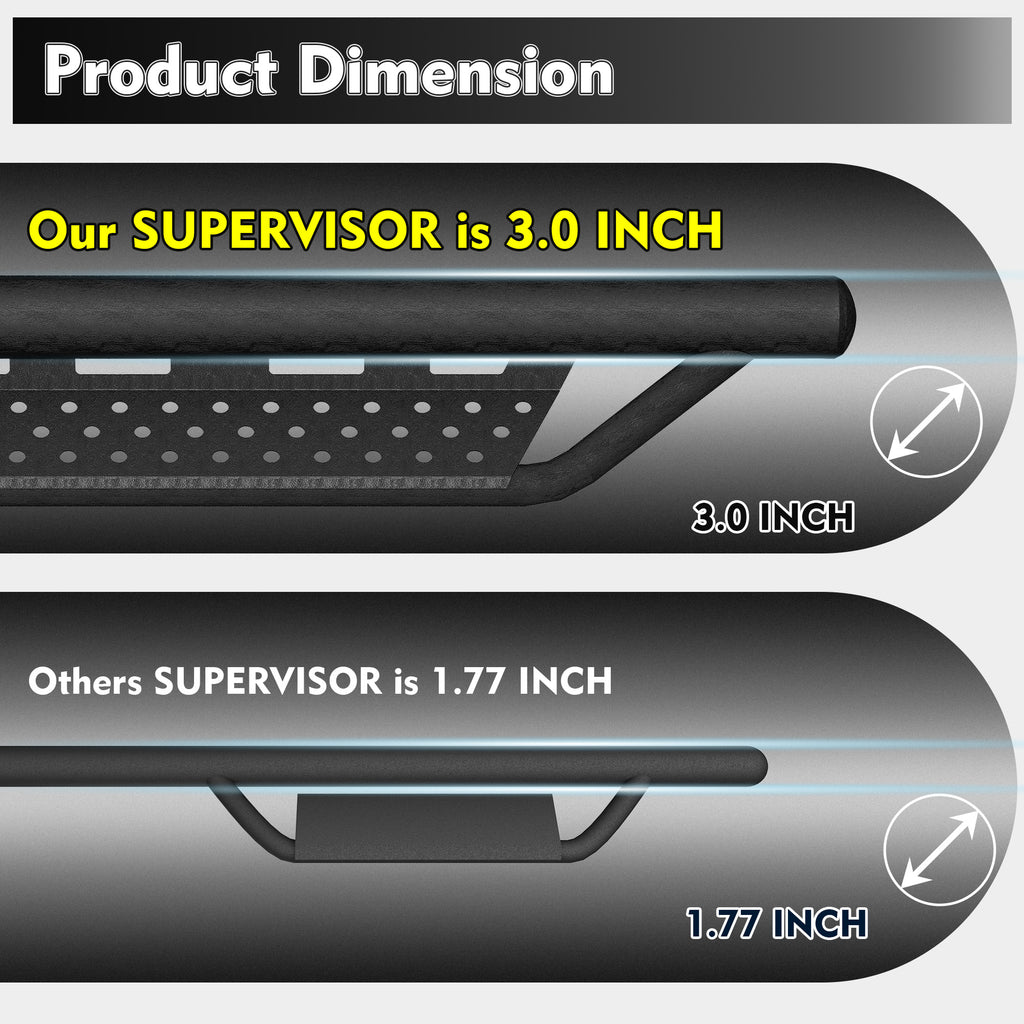 Planches de course Étapes latérales pour Toyota Tacoma Double Cab Drop Nerf Bars