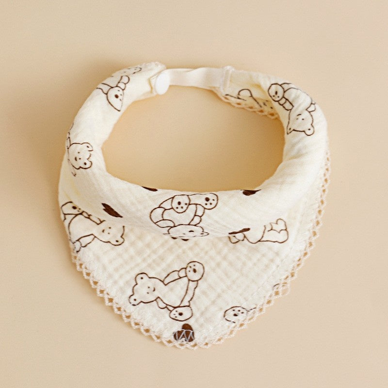 Serviette pour bébé Salive Laver le visage en coton pur nouveau-né