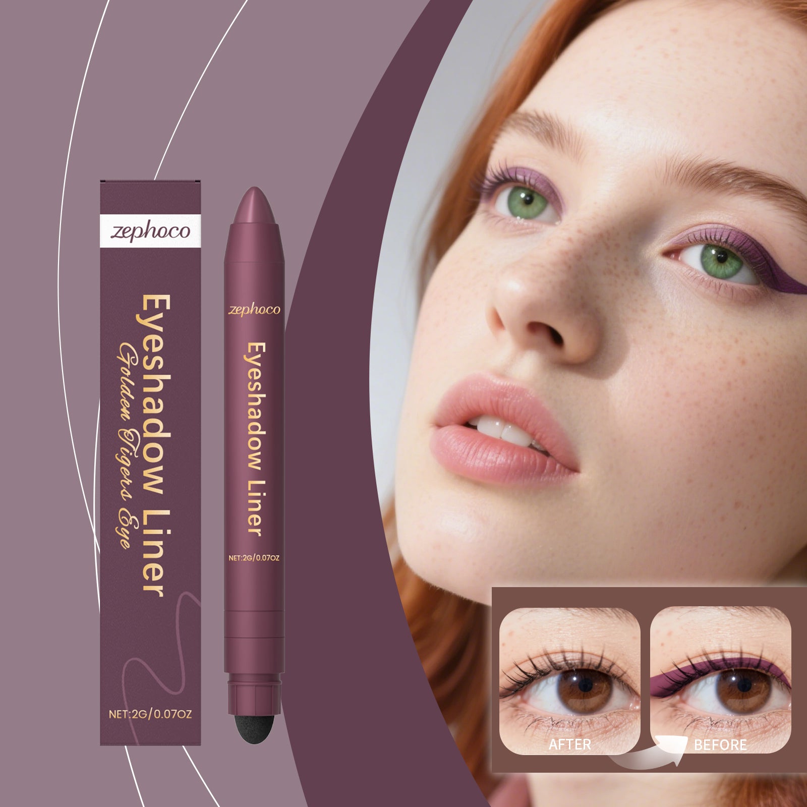 2-en-1 Eyeliner Pencil Golden Tiger's Eye
