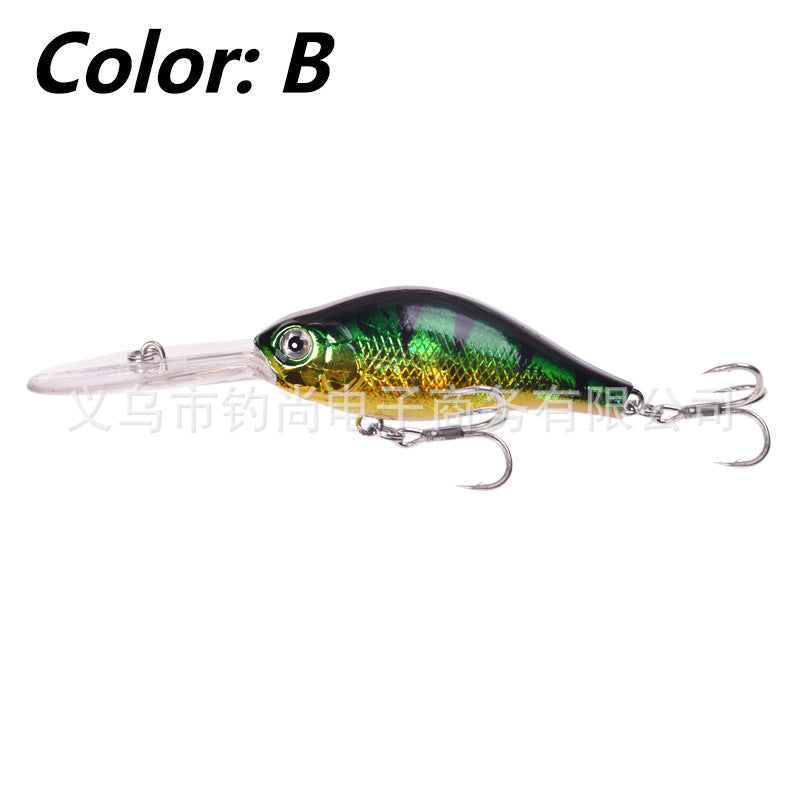 Floating Rock Little Fat Man Deep Diving Long Tongue Board Mino Lure