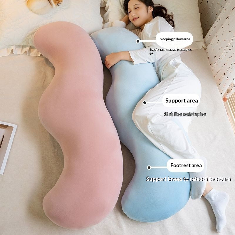 Oreiller amovible et lavable pour le corps pendant la grossesse