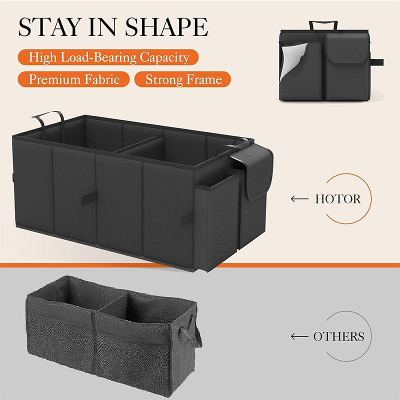 Boîte de rangement de coffre de voiture pliable de grande capacité