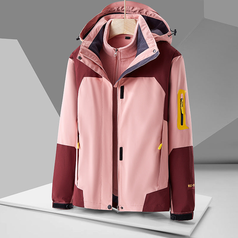 Veste Shell Outdoor Windproof avec une doublure intérieure amovible
