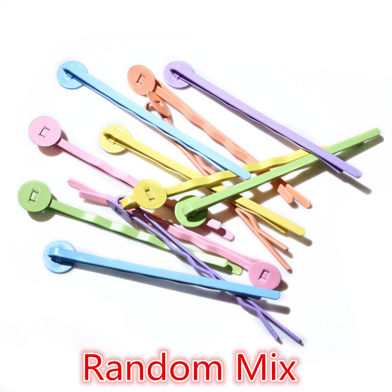 Candy Color Band Plateau Clip Internet Célébrité Petit épingle à cheveux Handmade Accessoires de cheveux 14g