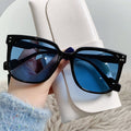 Lunettes de soleil résistantes aux UV rétro surdimensionnées