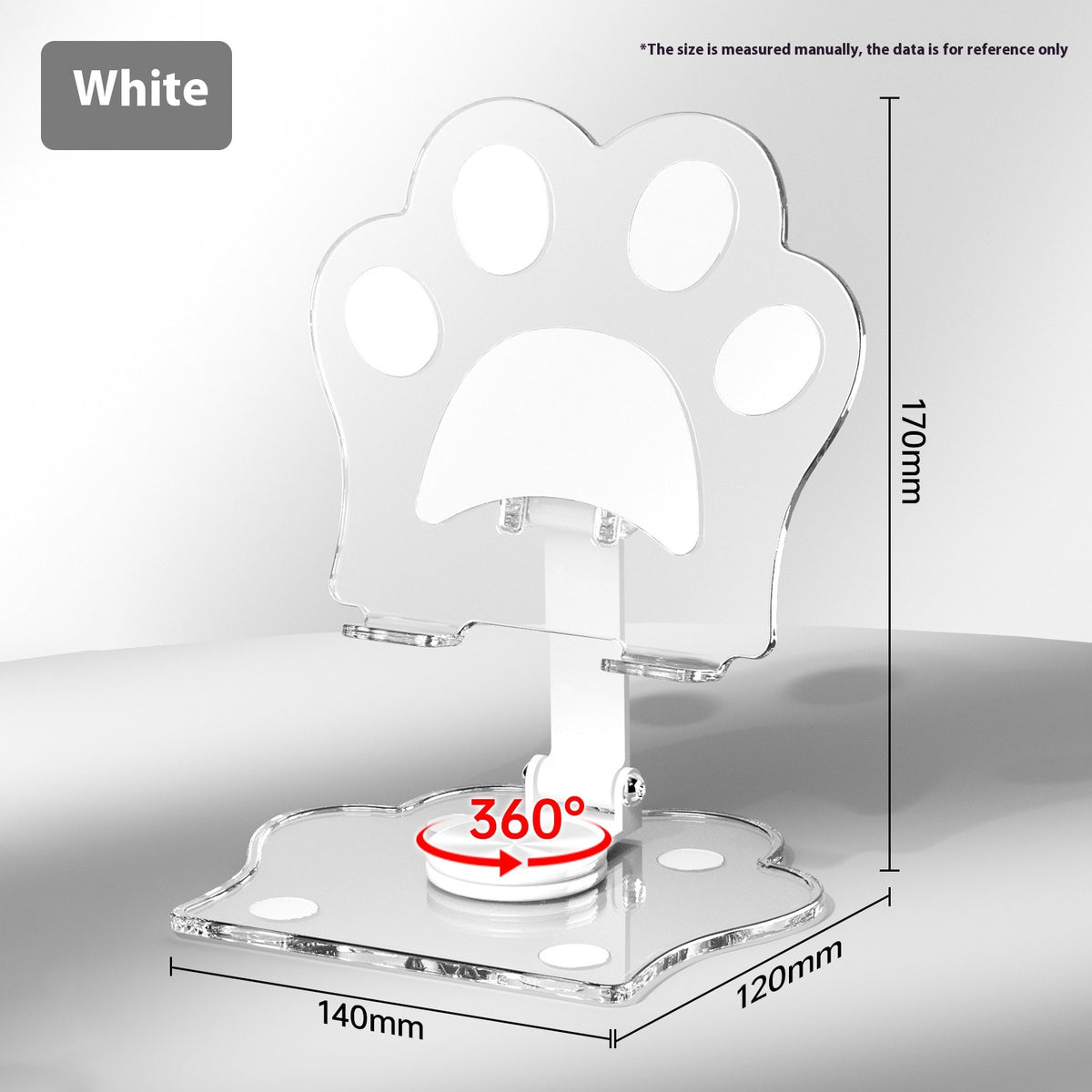 Acrylic Rotating Mobile Phone Holder Desk