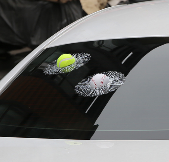 3D stéréo football basketball tennis baseball tennis fou voiture verre véhicule automobile Supplie