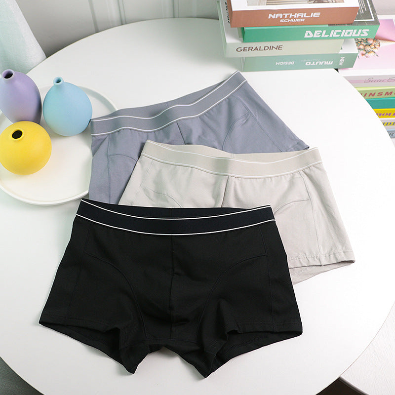 Sous-vêtements pour hommes Boxer en coton purifié doux et respirant