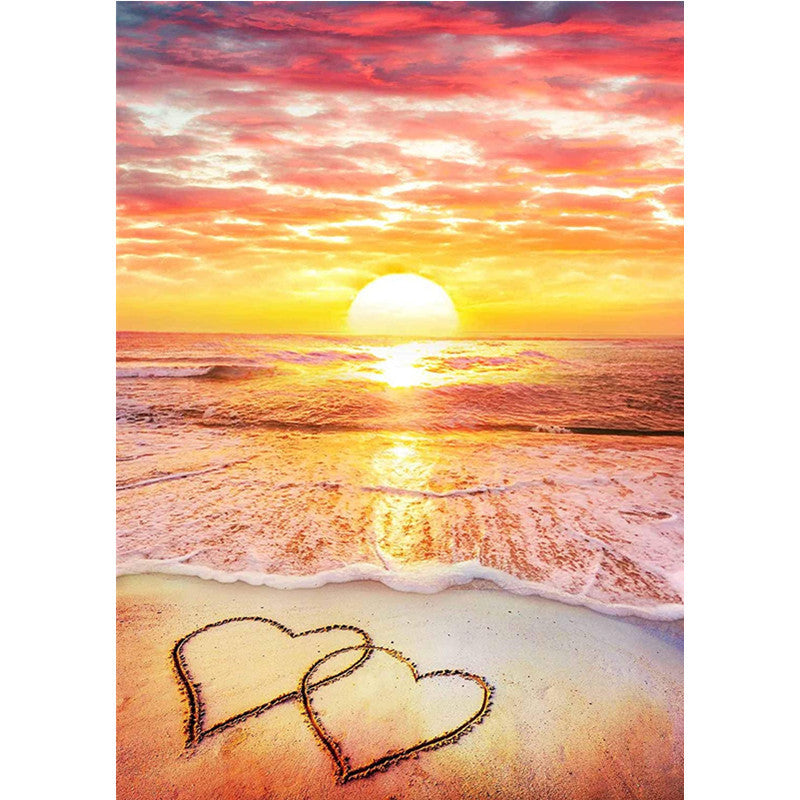 Page d'accueil Mode simple Seaside Beach Pattern Diamant Peinture