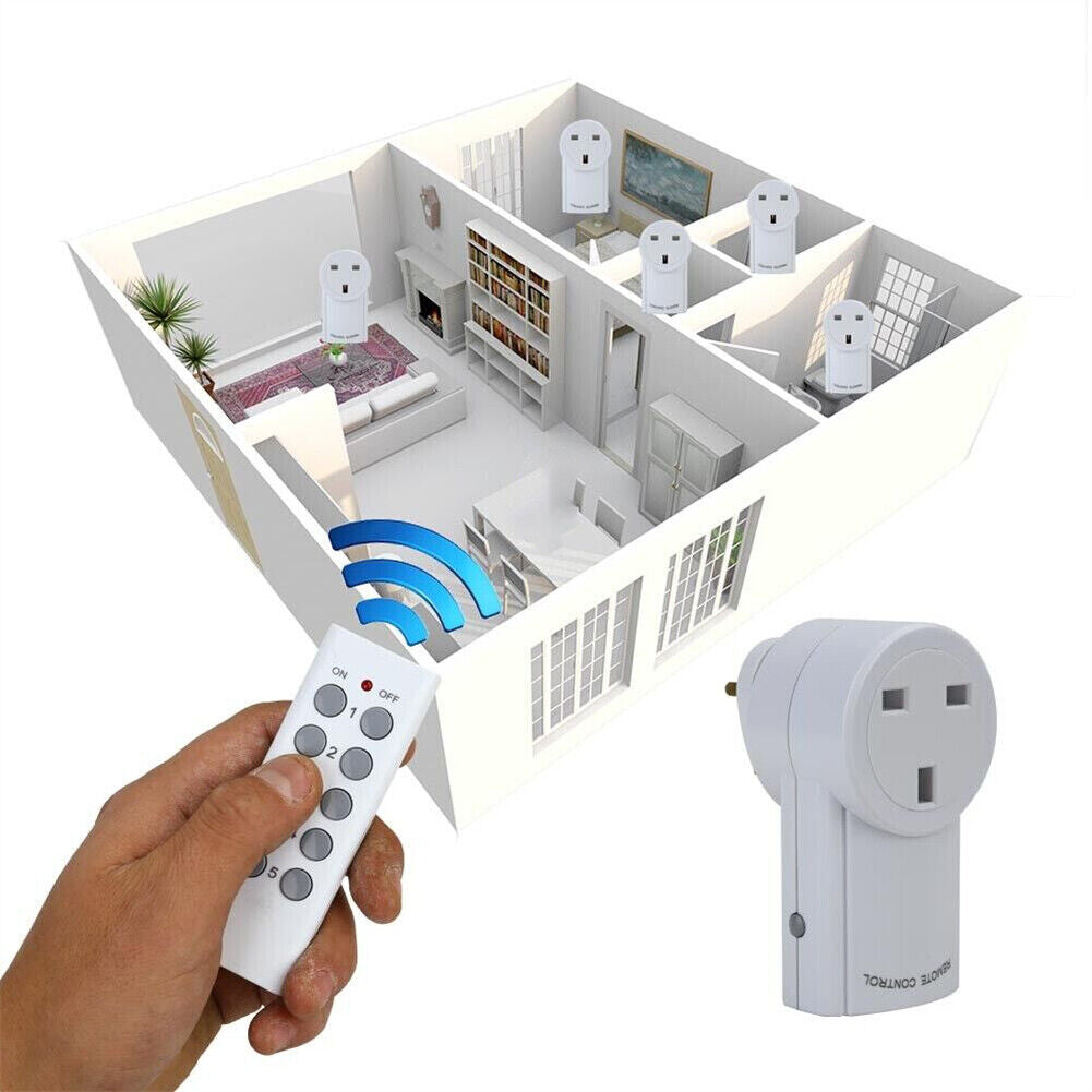 Interrupteur de prise d'alimentation sans fil à télécommande UK Plug