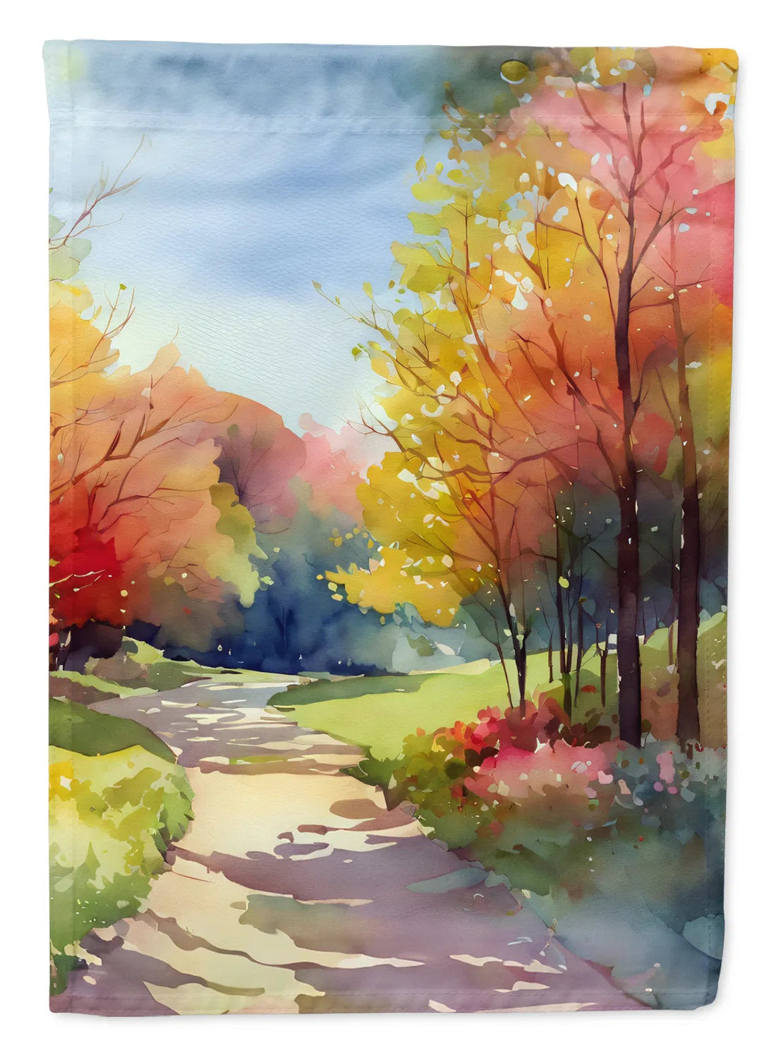 Caroline du Nord Dogwoods en Aquarelle Maison Drapeau Grand Porc Manches Pole Outsid décoratif