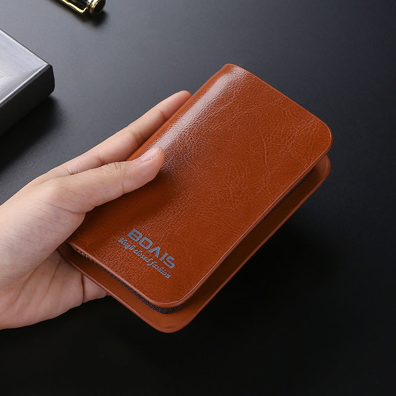 Porte carte multifonctions zippée