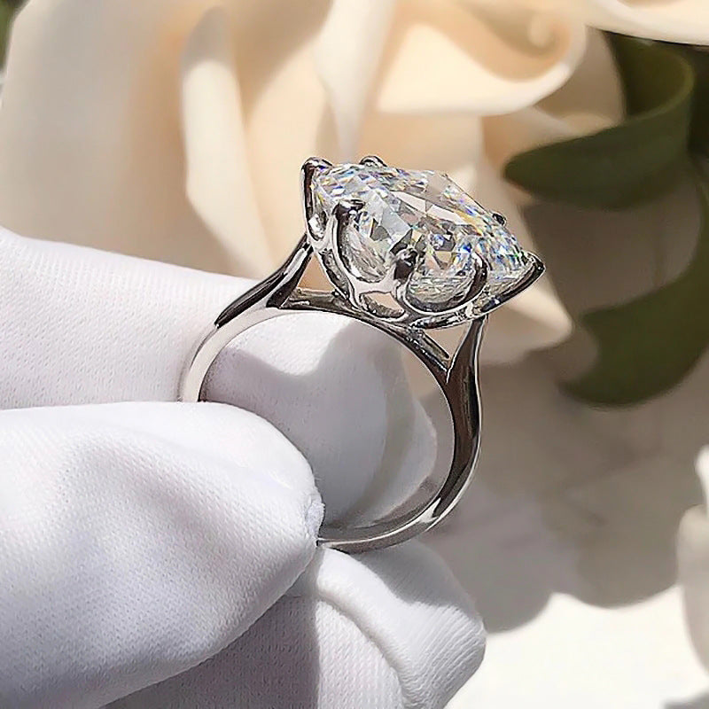 Anneau de Zircon carré pour femmes