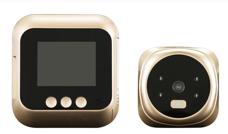 2.4 Inch Sécurité Smart Doorbell Peephole Camera Electronic Cat Eye