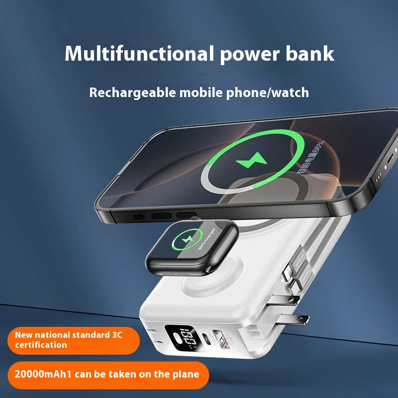 Livré avec connecteur multi-fonctionnel 2-en-un 30W Power Bank