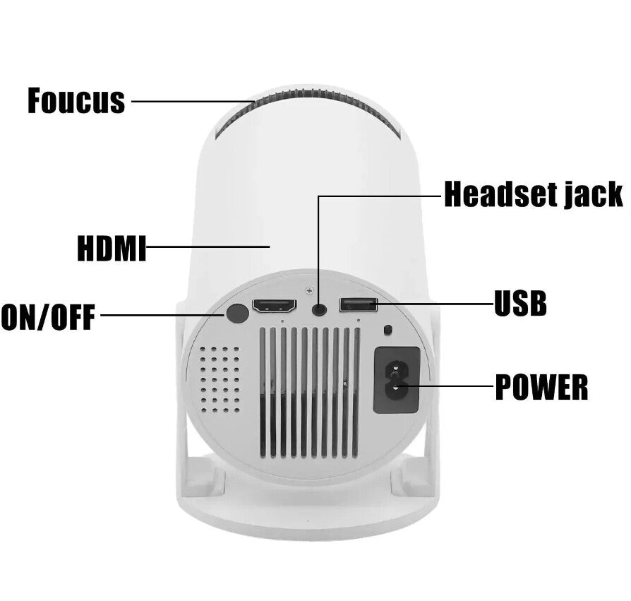 Projecteur 5G 4K Smart HD LED WiFi Bluetooth Android Office